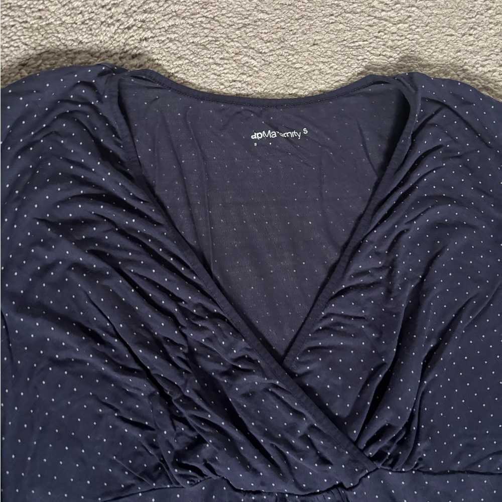 Gap Maternity Navy Long Sleeve Top - Picture 2 of 2